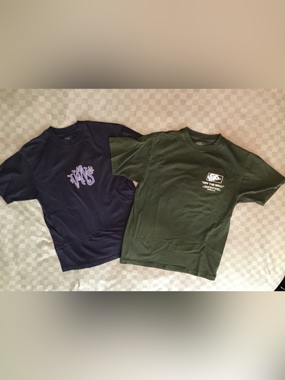 Lot of 2 Vans Off the Wall T-Shirts Mens Sz Small